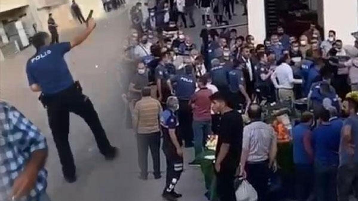 Ezik şeftali sebebiyle ortalık savaş alanına döndü