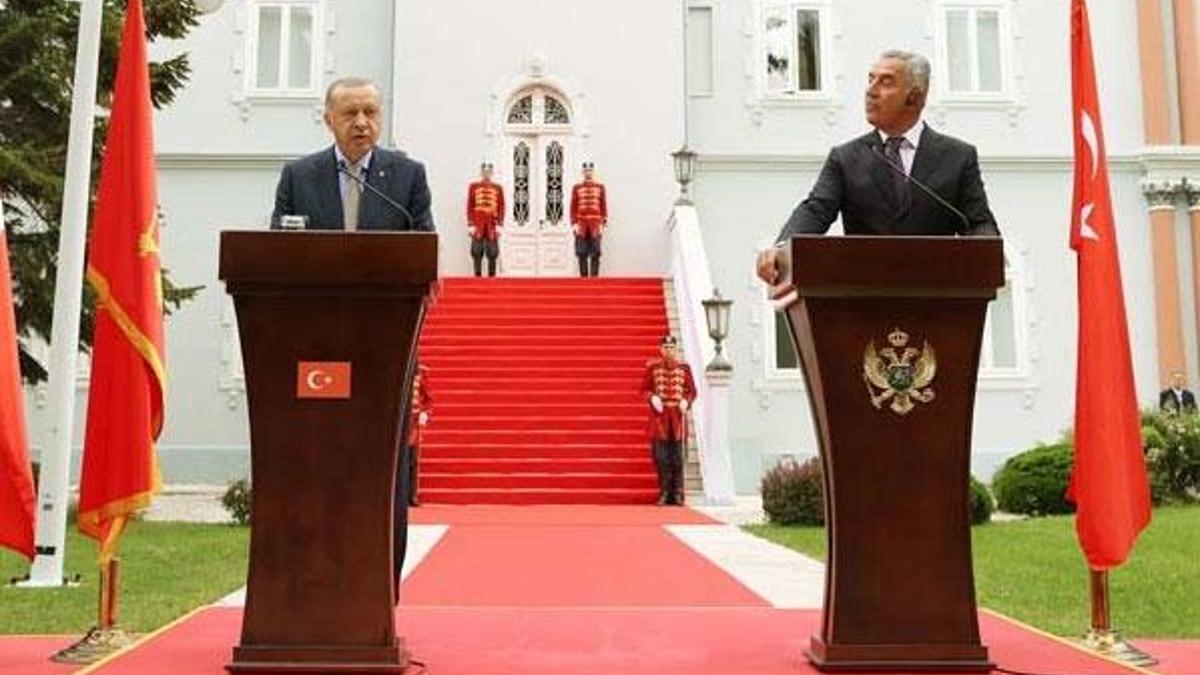 Cumhurbaşkanı Erdoğan Karadağ'da: 250 milyon dolarlık bir hedef koyduk...