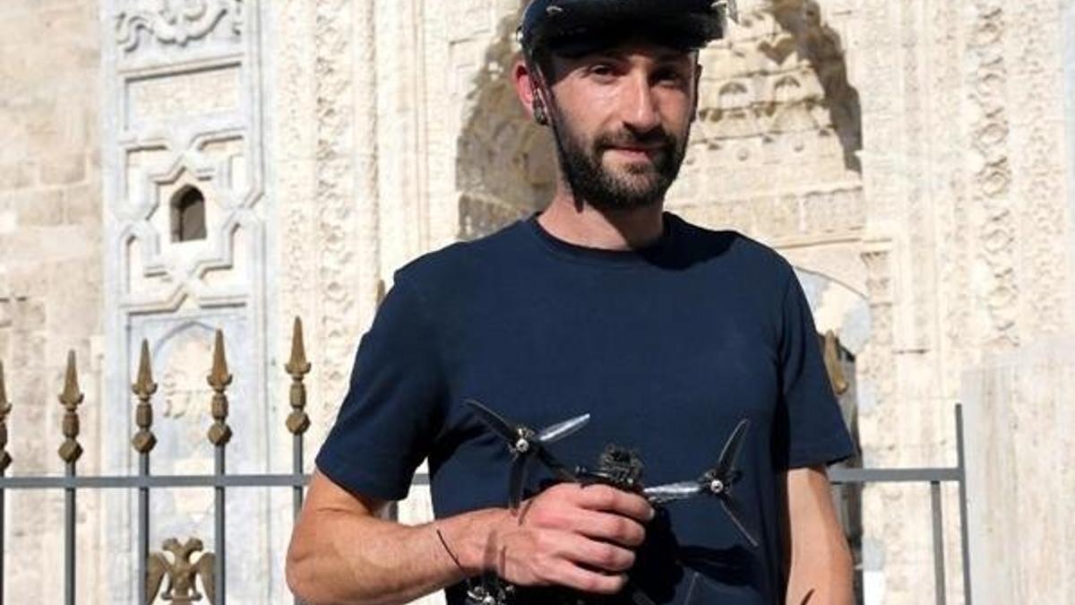 Sivas'ın tarihi eserleri Fransız drone pilotunu mest etti