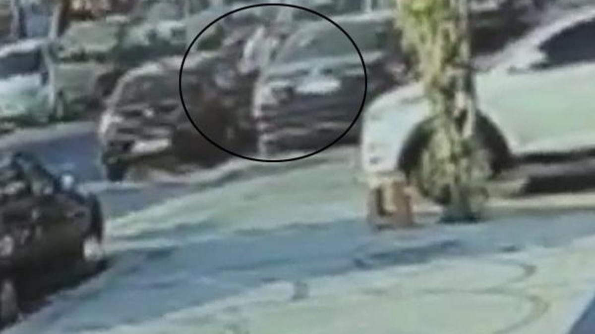 Beşiktaş Kulübü Başkanı Çebi'nin lüks otomobilinin çalındığı anlar kamerada
