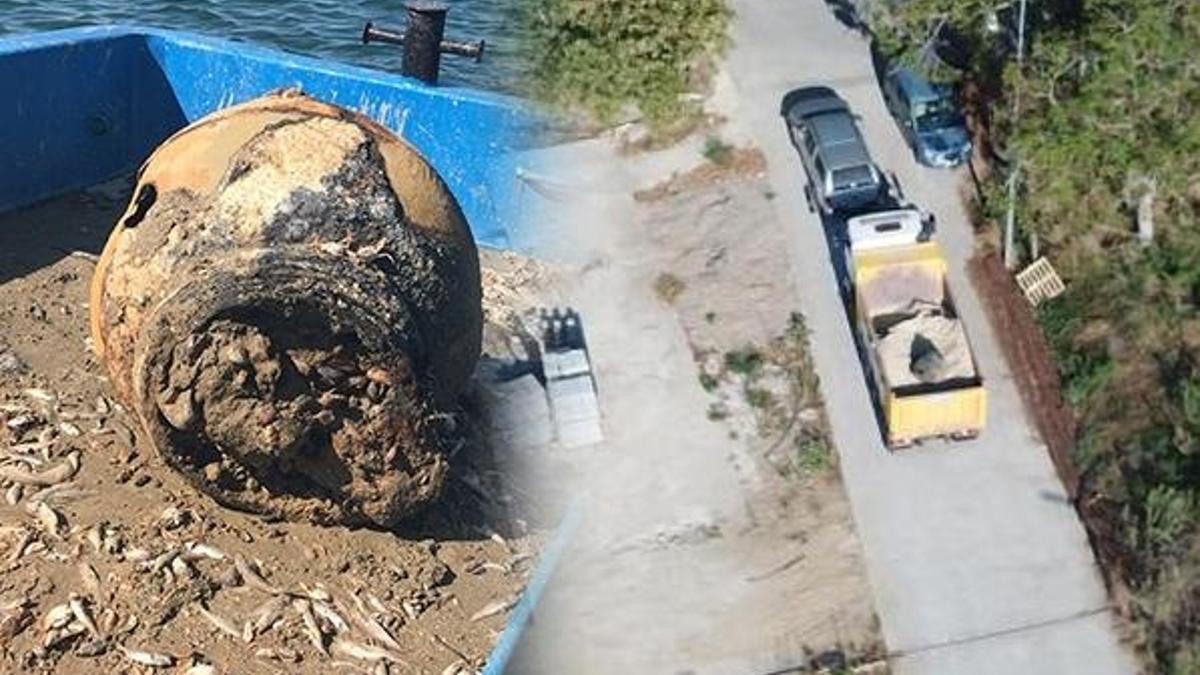 Balıkçı ağına takıldı! 'Patlama olabilir diye komple sahili kapattılar'