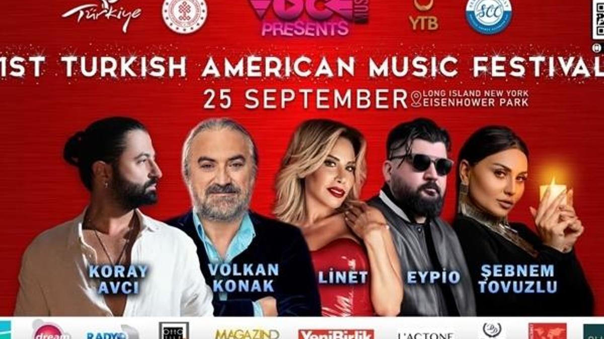 Amerika'da ilk kez gerçekleşecek olan Türk festivali Konserleri 25 Eylül'de