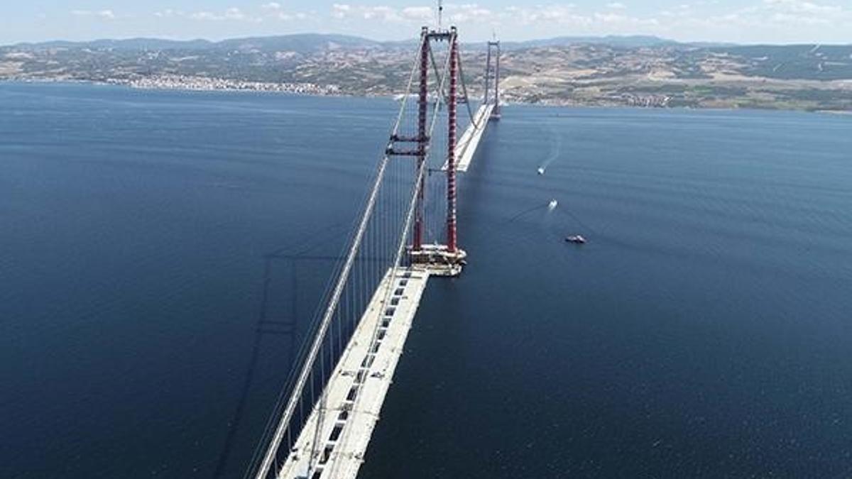 1915 Çanakkale Köprüsü yolunda sona yaklaşıldı