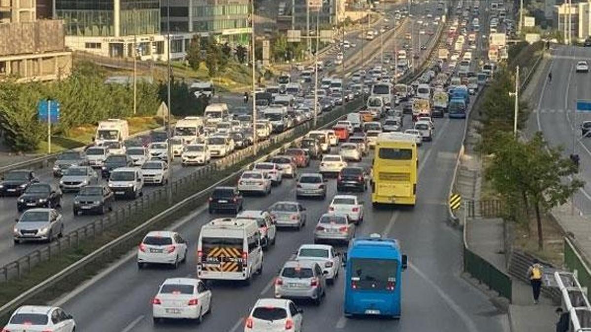 İstanbul'da trafik yoğunluğu!