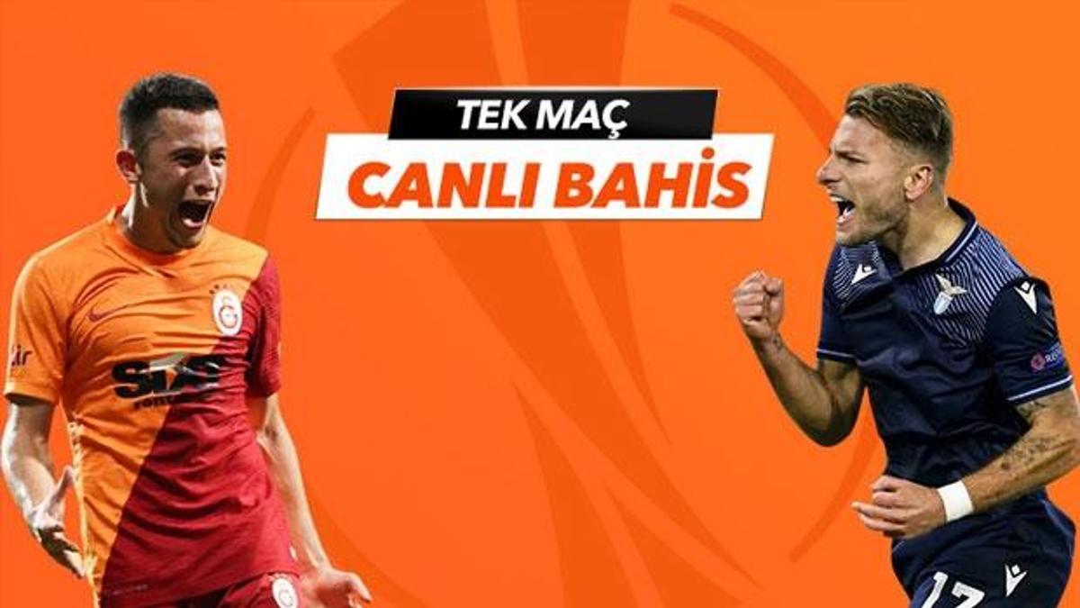 Galatasaray - Lazio maçı Tek Maç ve Canlı Bahis seçenekleriyle Misli.com’da