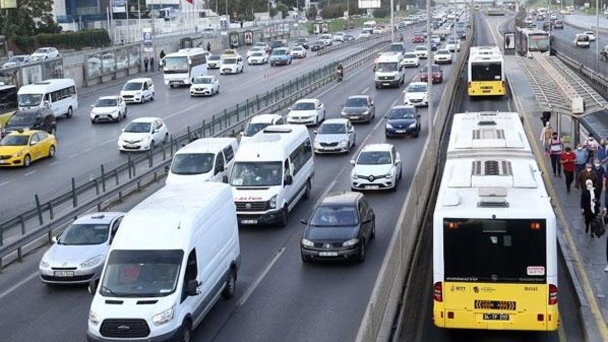 İstanbul'da trafik yoğunluğu