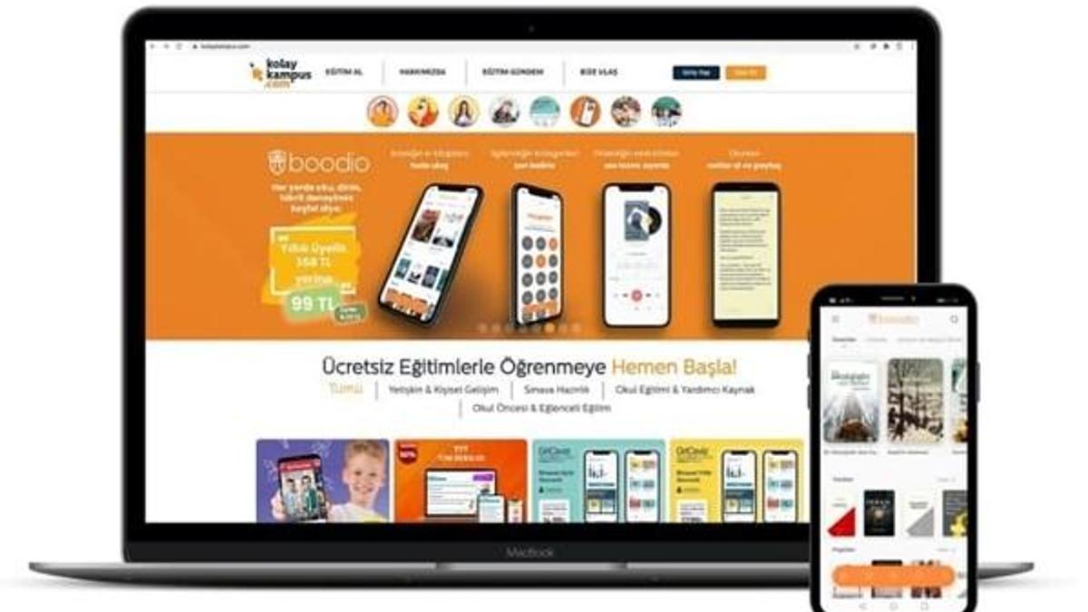 Türkiye'nin ilk yapay zekâ destekli yerli hibrit e-Kitap ve sesli kitap uygulaması Boodio, Kolay Kampüs'te!