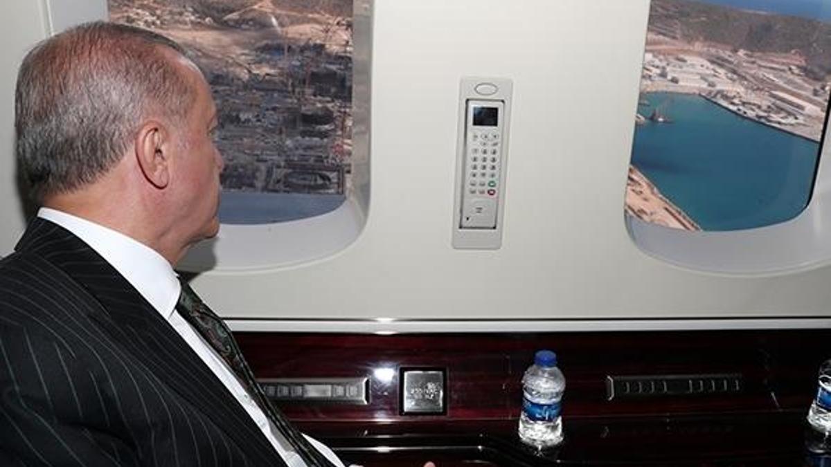 Cumhurbaşkanı Erdoğan'dan, Akkuyu Nükleer Güç Santrali sahasında inceleme