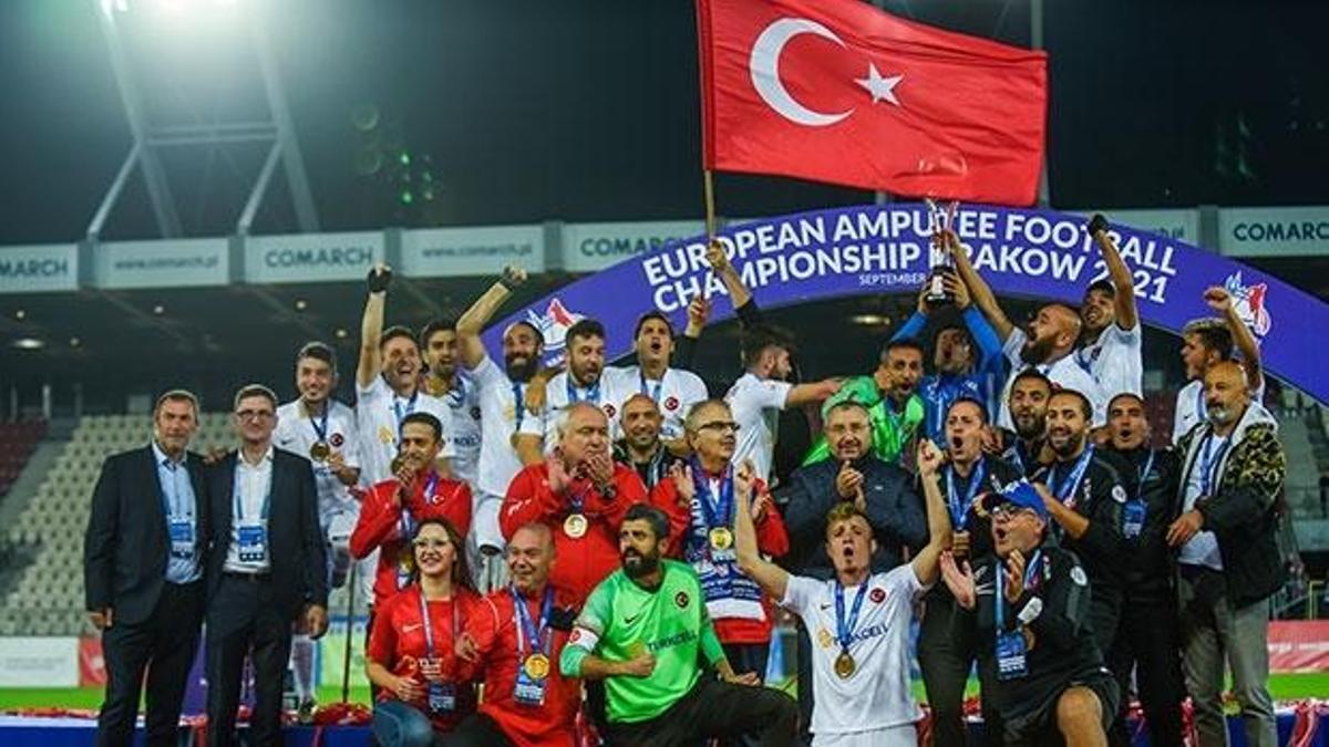 Türkiye Ampute Futbol Milli Takımı Avrupa şampiyonu oldu!