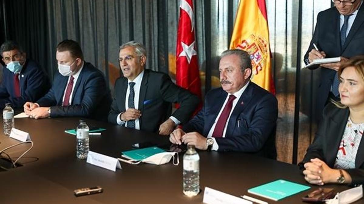 TBMM Başkanı Şentop, İspanya Meclis Başkanı Batet ile görüştü