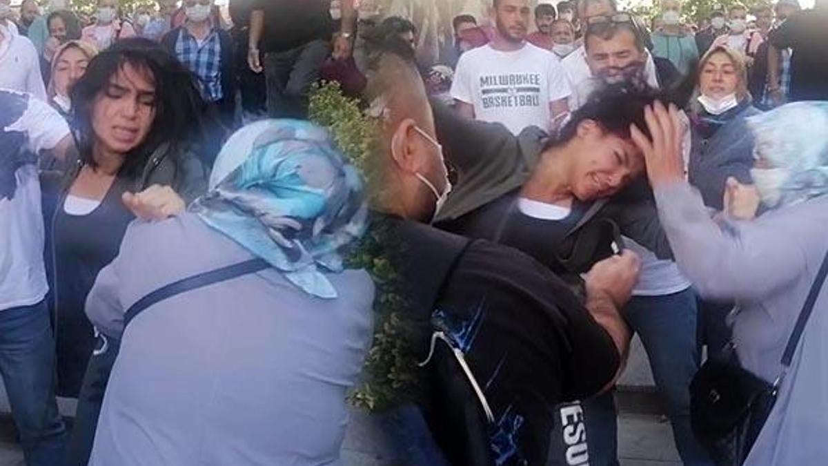 İki kadın saç saça birbirine girdi! 'Kocamı elimden aldın'