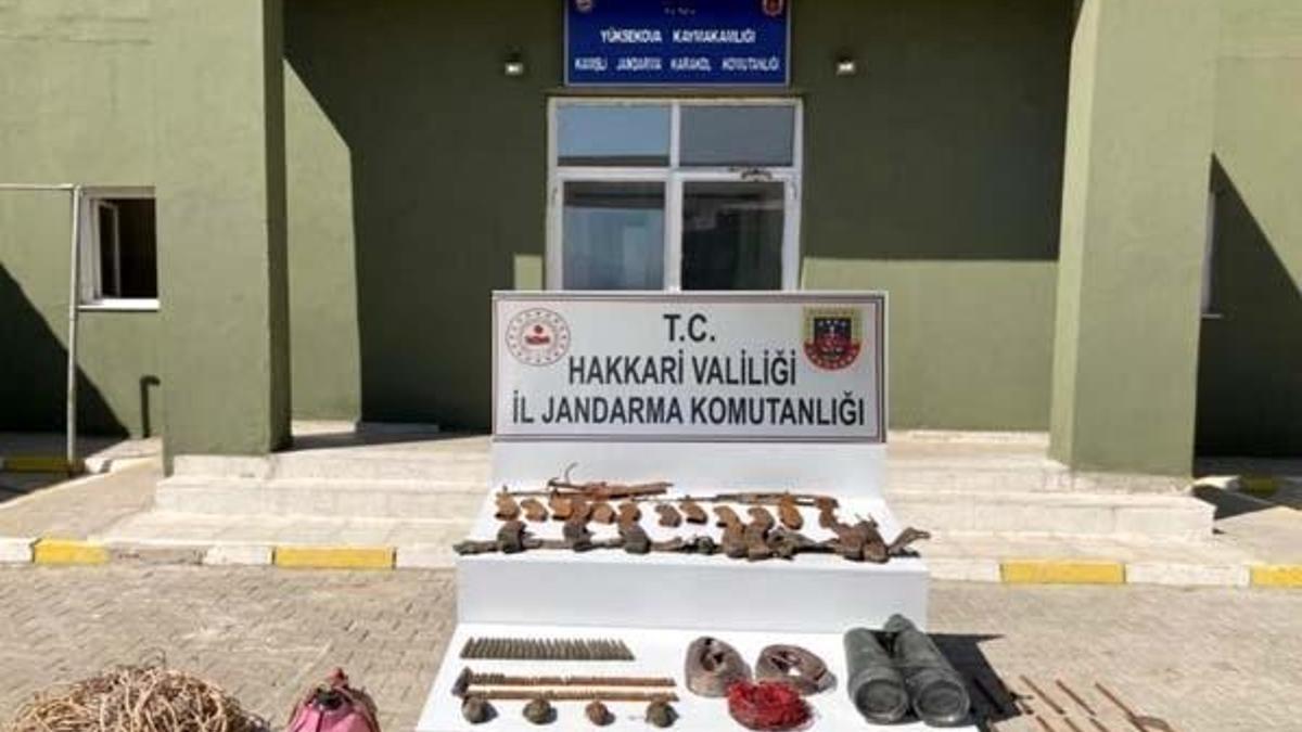 Hakkari'de operasyonda mühimmat ele geçirildi