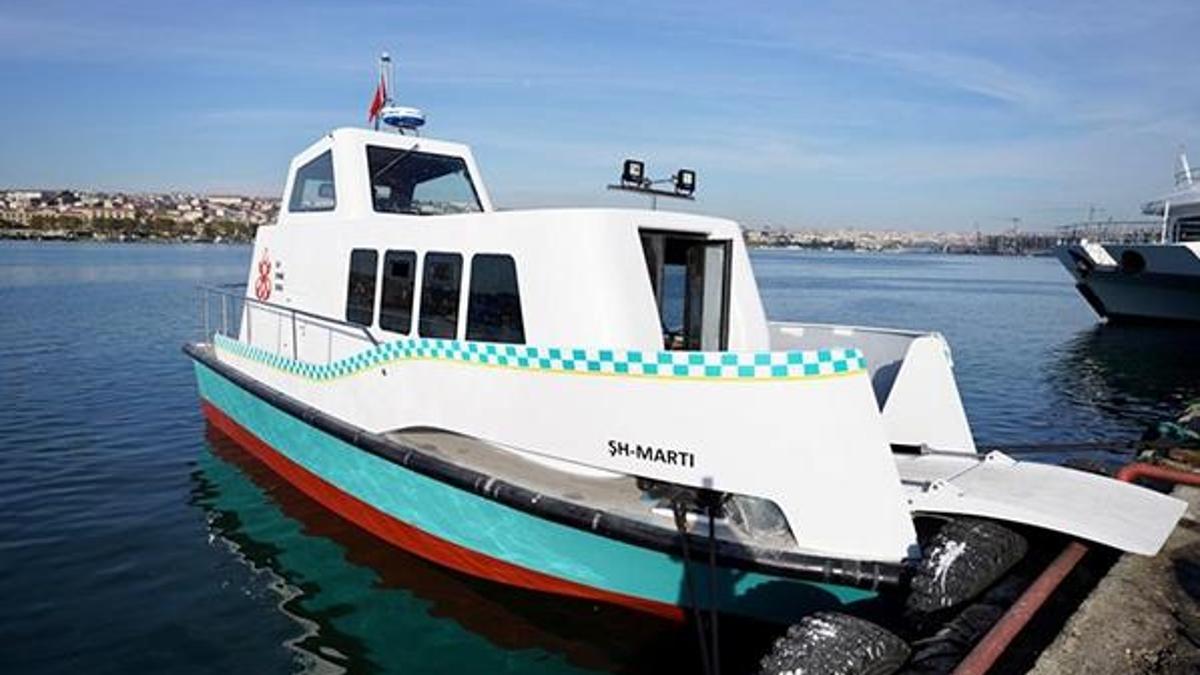 İstanbul'da 8 deniz taksi suya indirildi ve hizmete başladı