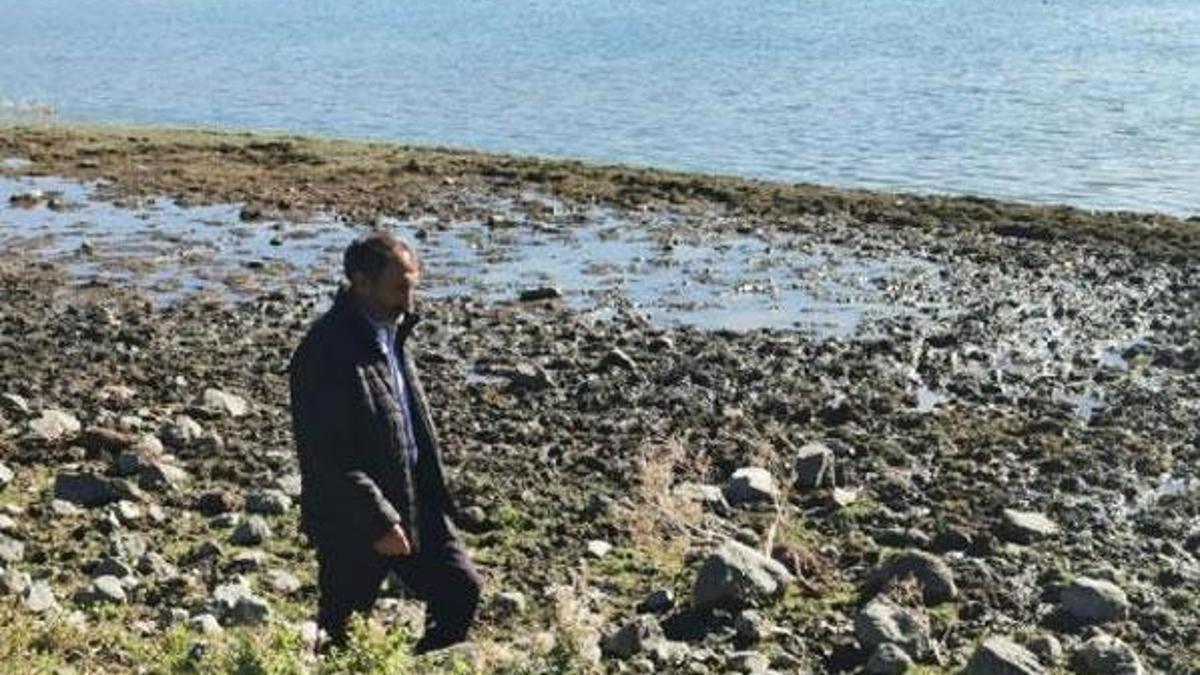 Çıldır Gölü'nde korkutan görüntü!