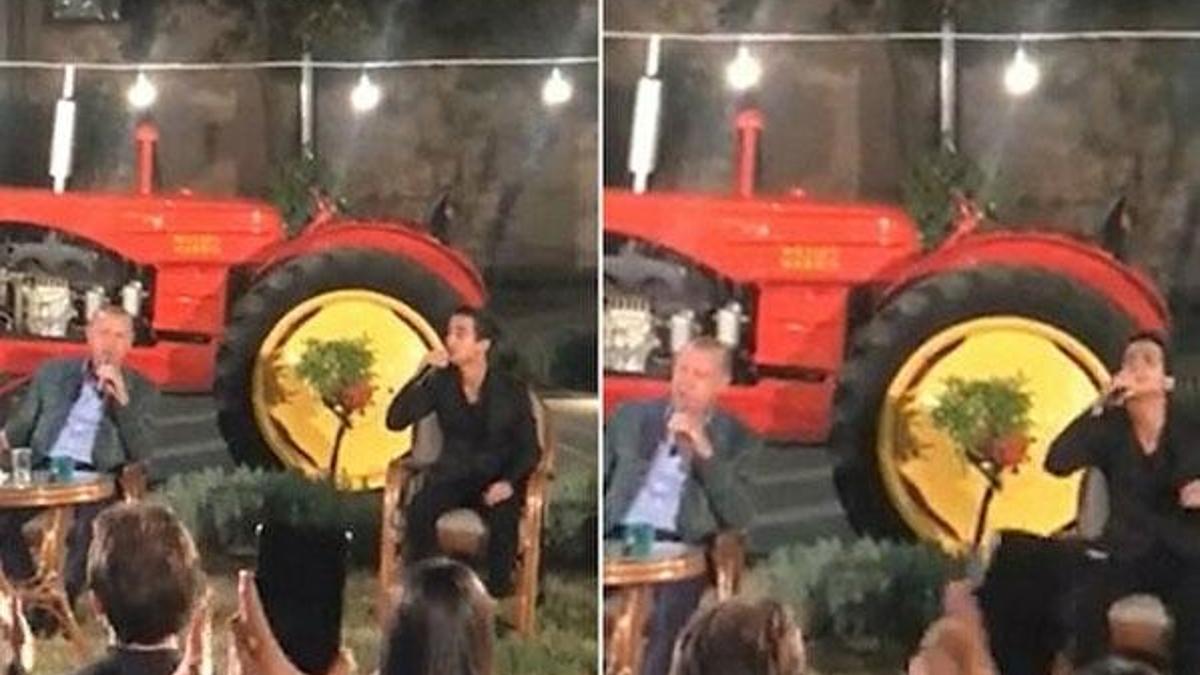 Cumhurbaşkanı Erdoğan gençlerle birlikte türkü söyledi