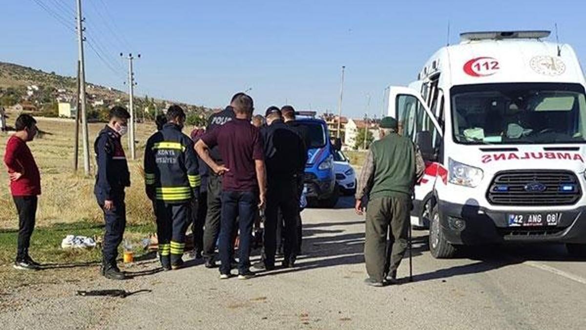 Konya'da iki otomobil çarpıştı: Çok sayıda yaralı var