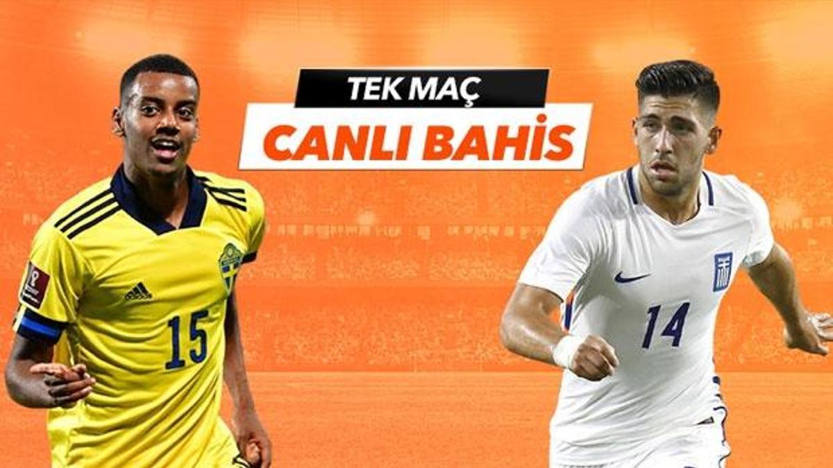 İsveç - Yunanistan maçı Tek Maç ve Canlı Bahis seçenekleriyle Misli.com’da