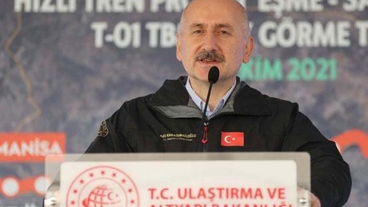 Bakan Karaismailoğlu duyurdu! Ankara-İzmir Yüksek Hızlı Tren Projesi'ndeki TBM tünelinde ışık göründü