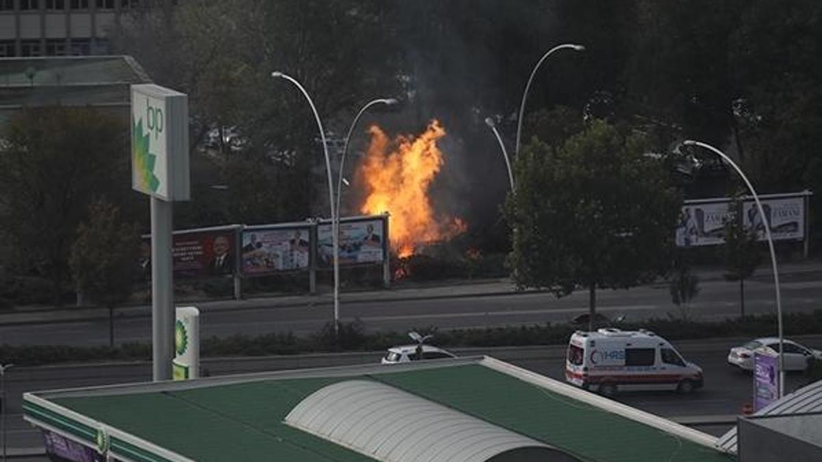 Ankara'da MTA yerleşkesindeki doğal gaz vanasında art arda patlama