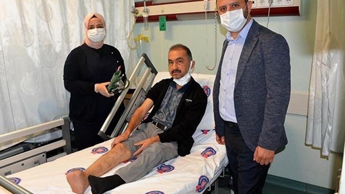 Doktorların 'kesilecek' dediği ayağı, kök hücre tedavisi ile kurtarıldı