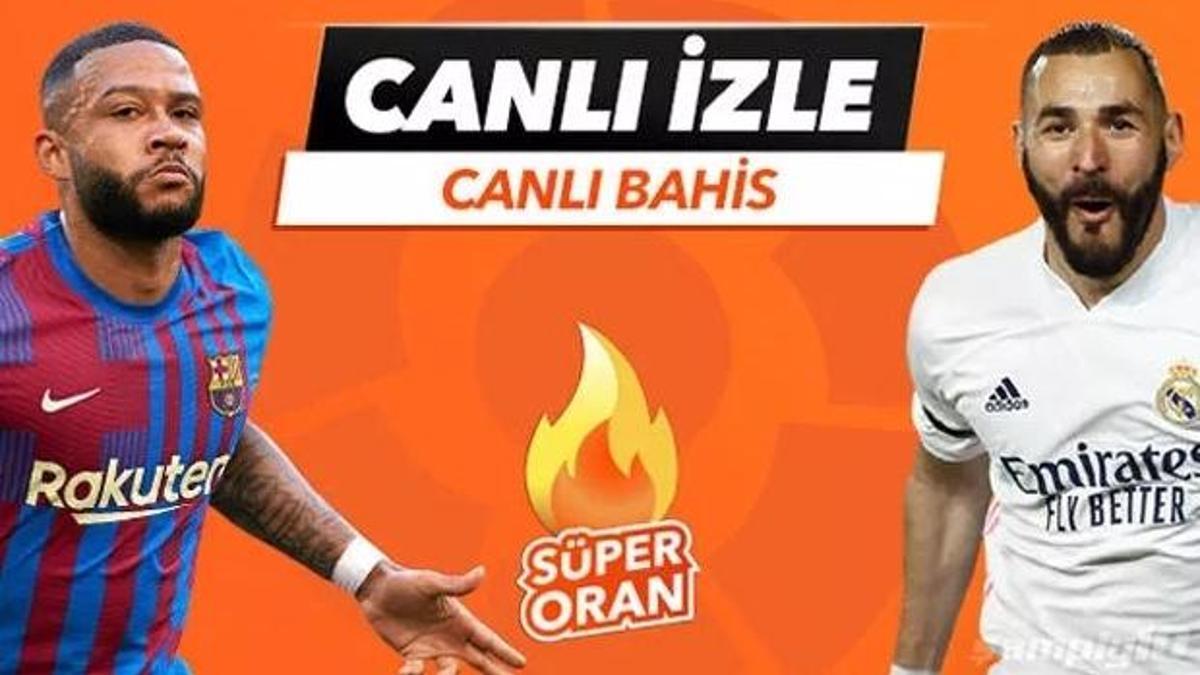 Barcelona-Real Madrid maçı canlı bahis seçeneğiyle Misli.com'da