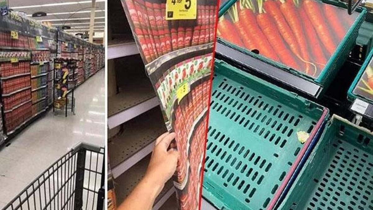 ABD'de büyük kriz! Boş rafları böyle sakladılar