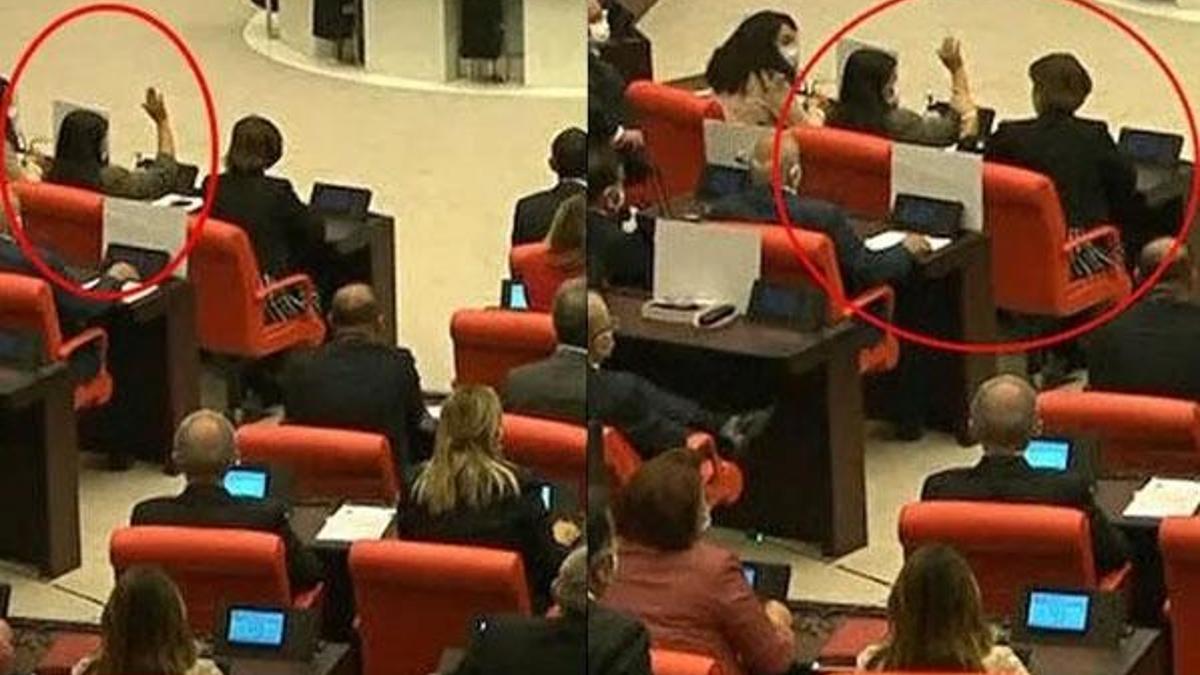 Tezkere için "hayır" çağrısı yapan HDP'li Pervin Buldan yanlışlıkla "evet" dedi