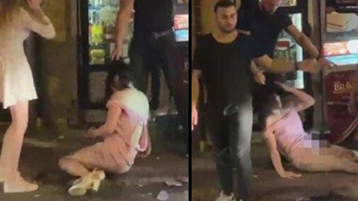 Gece kulübünde bir kadın güvenliğin parmağını ısırarak kopardı!