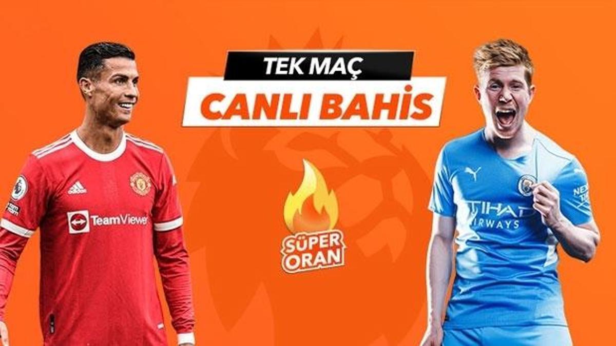 Manchester United - Manchester City maçı Tek Maç ve Canlı Bahis seçenekleriyle Misli.com’da