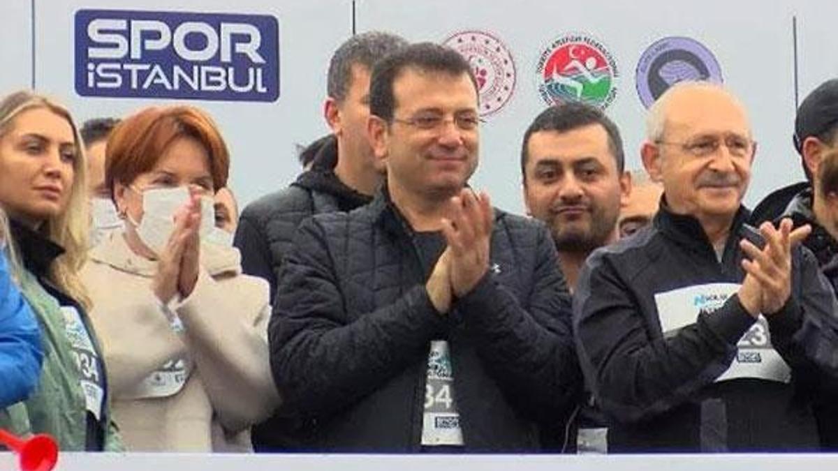 Kılıçdaroğlu ve Akşener İstanbul Maratonu'na katıldı
