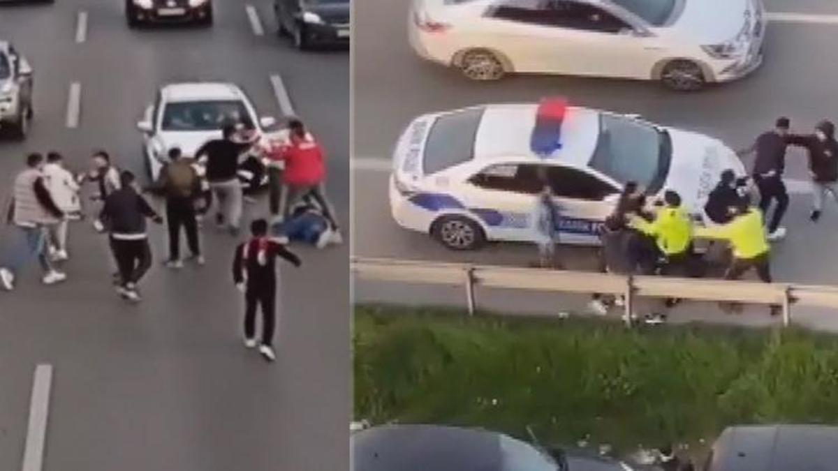 Maltepe'de taşlı bıçaklı taraftar kavgası!
