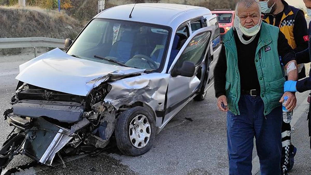 Hafif ticari araç ve otomobil çarpıştı! 1'i bebek, 2'si çocuk 7 yaralı