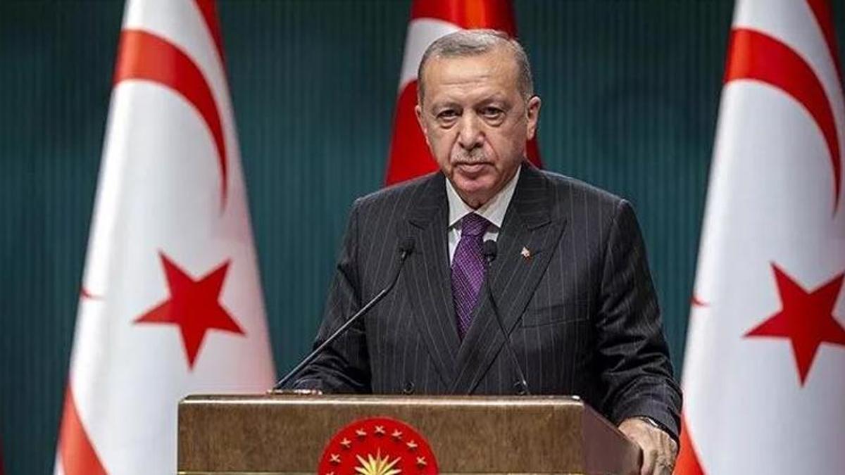 Cumhurbaşkanı Erdoğan'dan KKTC'nin kuruluşunun 38. yıl dönümü için kutlama mesajı