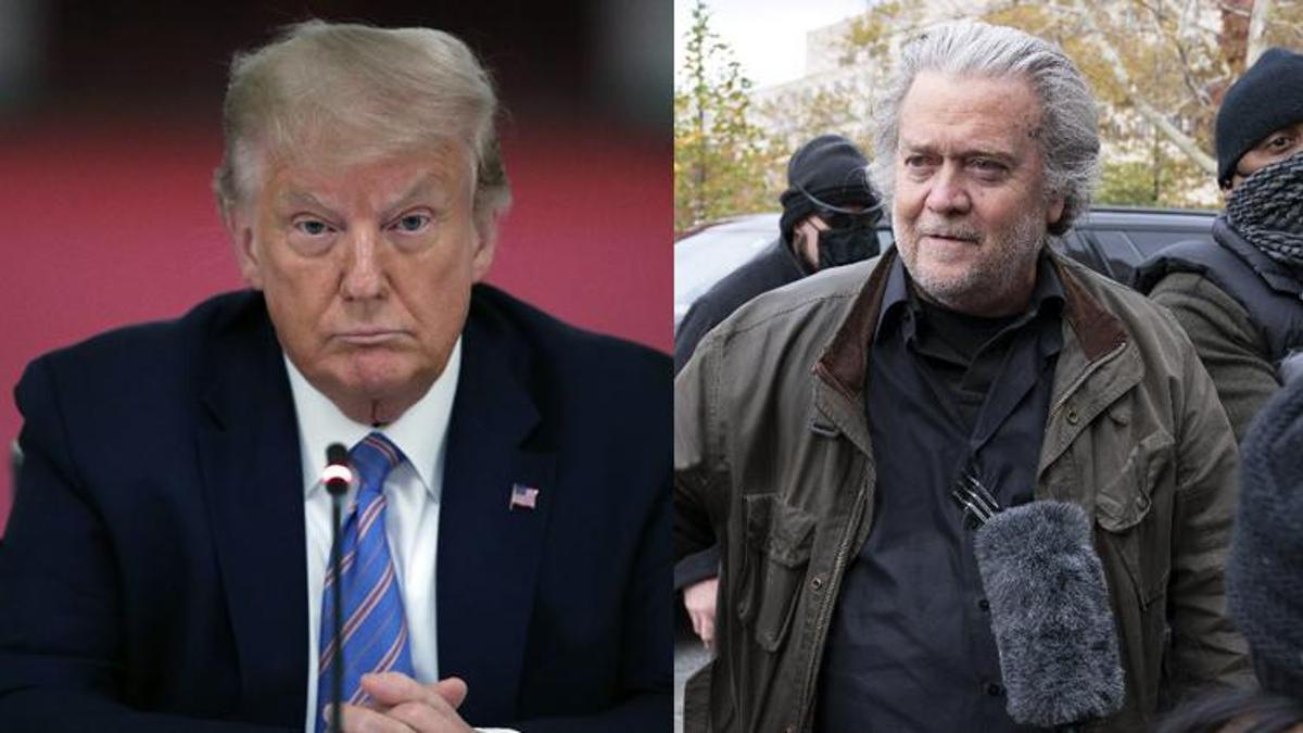 Eski ABD Başkanı Trump'ın eski danışmanı Bannon FBI'a teslim oldu!