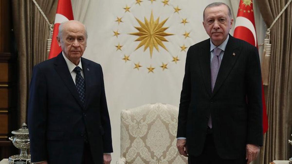 Cumhurbaşkanı Erdoğan ile Devlet Bahçeli görüştü