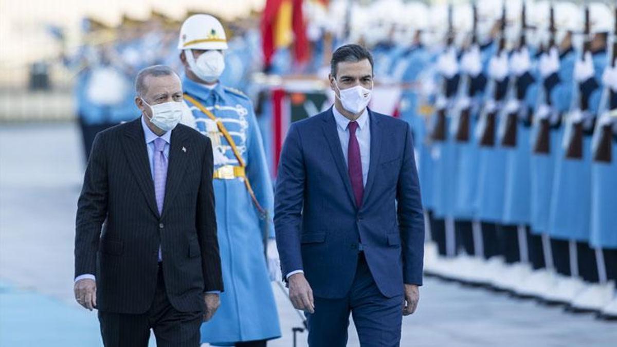Cumhurbaşkanı Erdoğan, İspanya Başbakanı Sanchez ile bir araya geldi