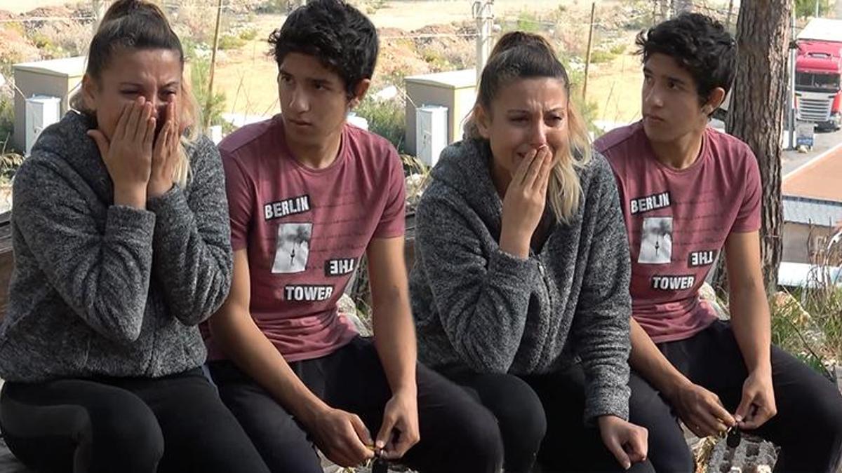Oğluyla kaldıkları baraka yandı, gözyaşlarına boğuldu!
