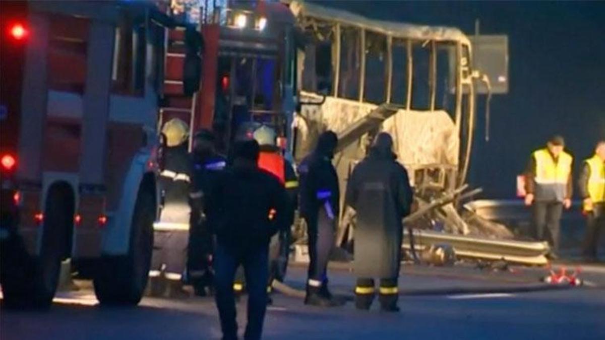 Bulgaristan'da korkunç facia! Yanan yolcu otobüsünde 46 kişi hayatını kaybetti