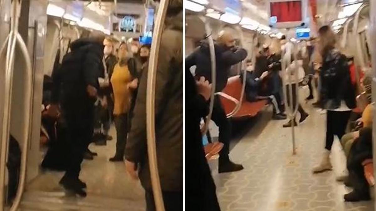 Kadıköy-Tavşantepe metrosunda eli bıçaklı kişi kadına saldırdı
