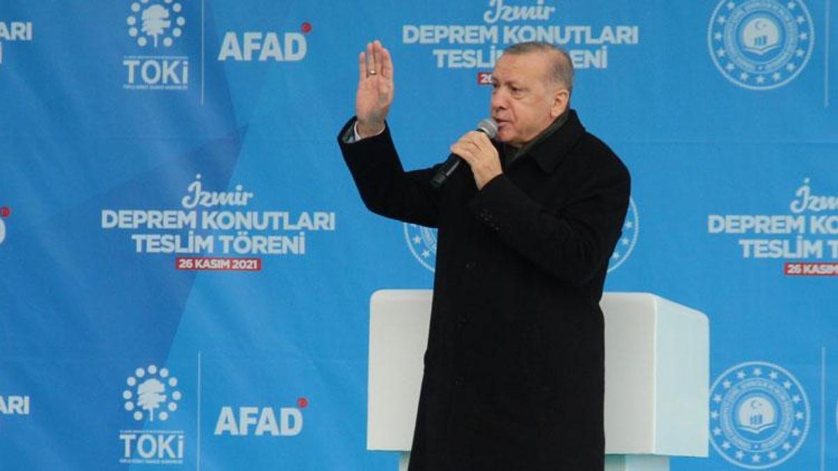 Cumhurbaşkanı Erdoğan; Bugün sözümüzü tutuyoruz teslim ediyoruz
