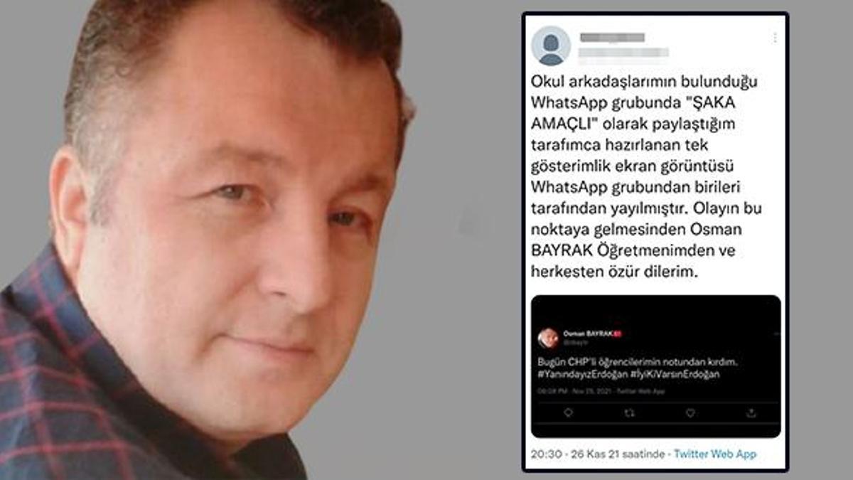 O öğretmen hakkında flaş açıklama! Gerçek ortaya çıktı, arkadaşlarına şaka yapmak istemiş