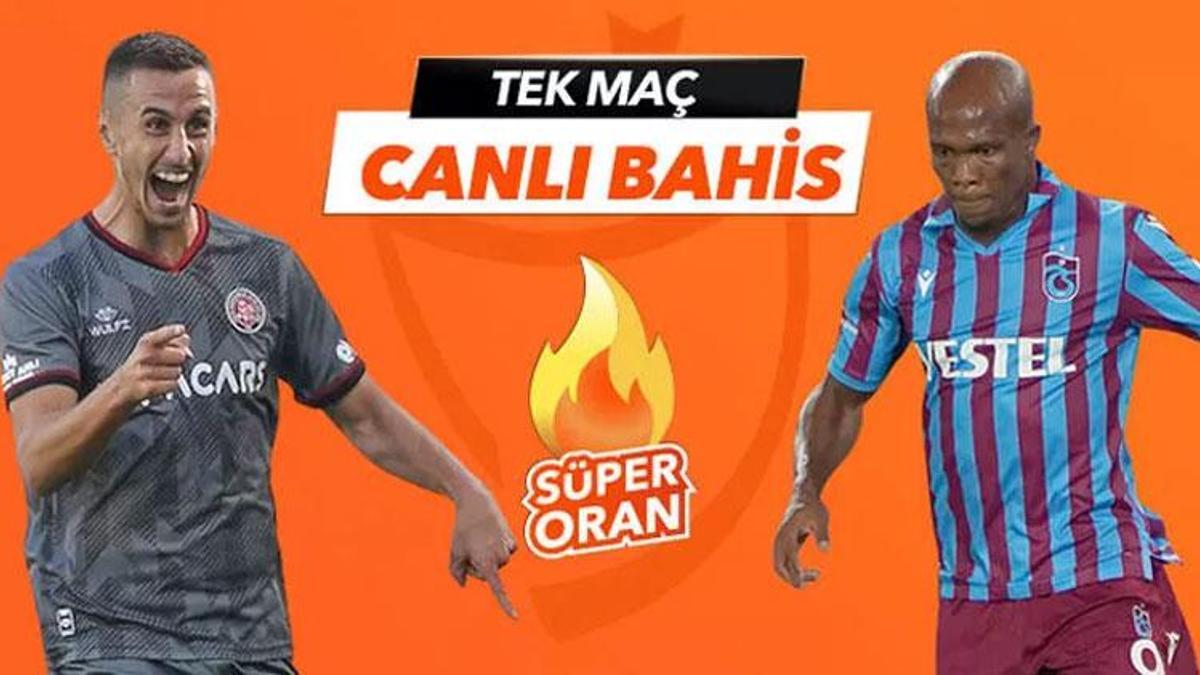 Fatih Karagümrük-Trabzonspor maçı canlı bahis seçeneğiyle Misli.com'da