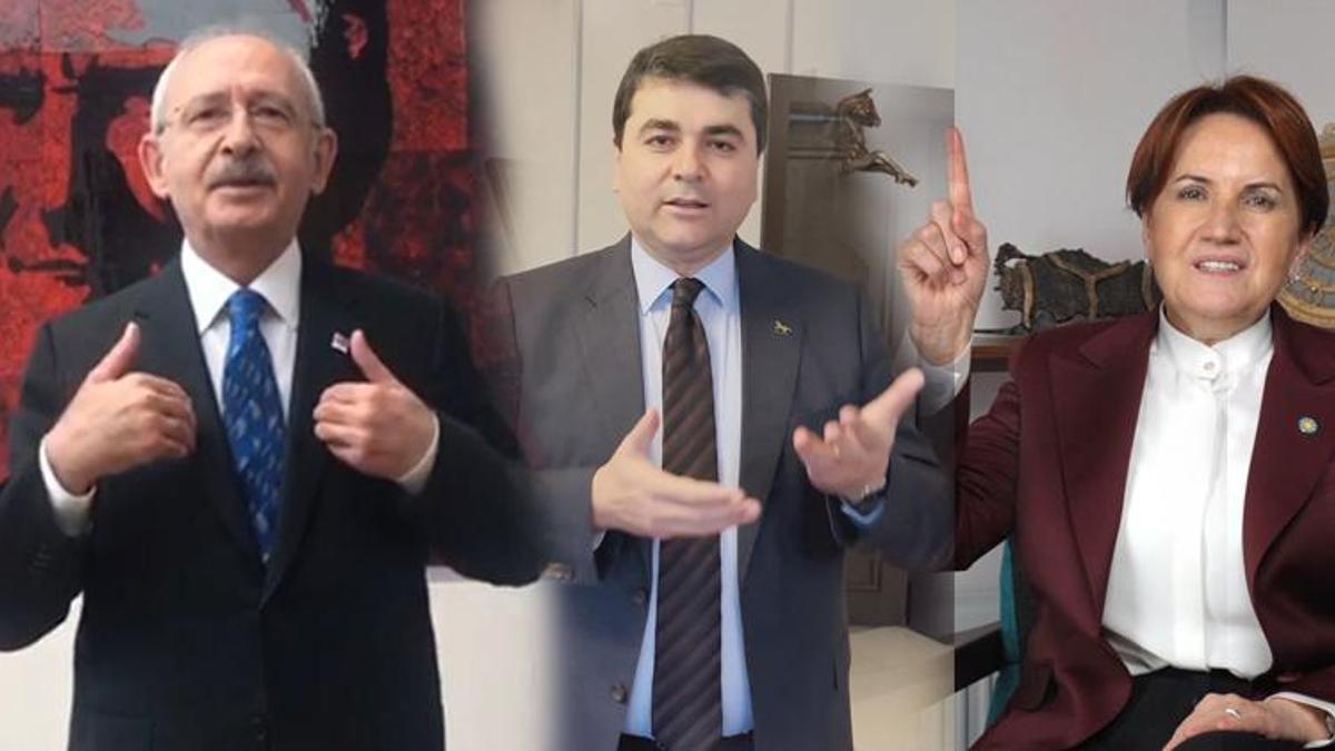 Muhalefet liderleri işaret diliyle “Memleketim” dedi