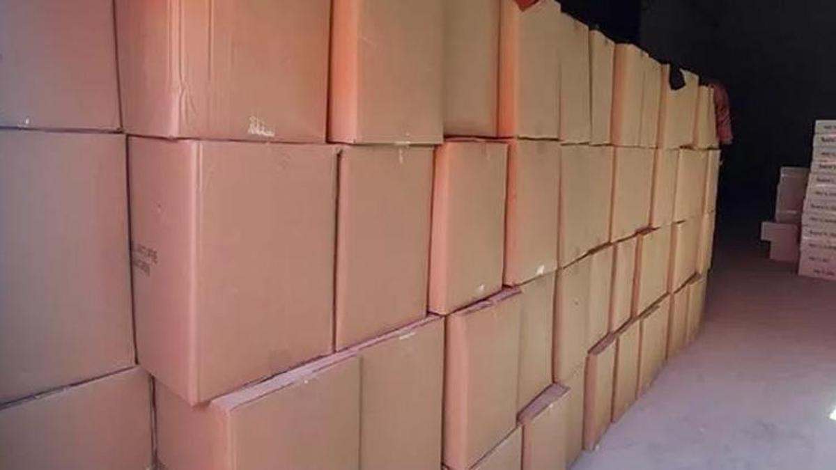 Kaçak 10 milyon adet makaron ve 5 ton tütün ele geçirildi!