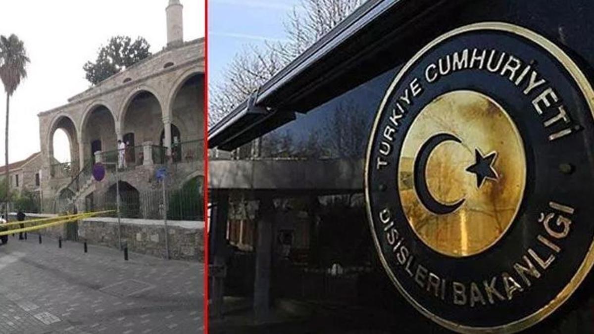 Güney Kıbrıs'taki cami saldırısına Türkiye'den sert tepki!