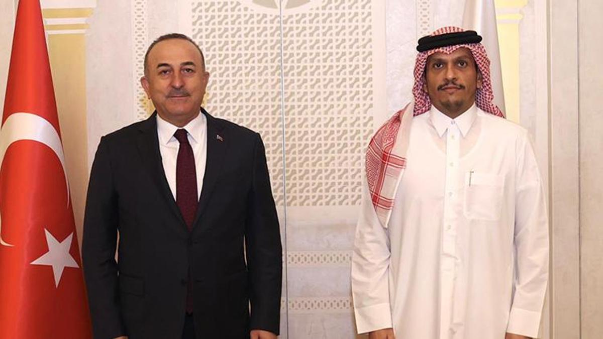 Dışişleri Bakanı Çavuşoğlu, Katarlı mevkidaşı Şeyh Al Sani ile görüştü