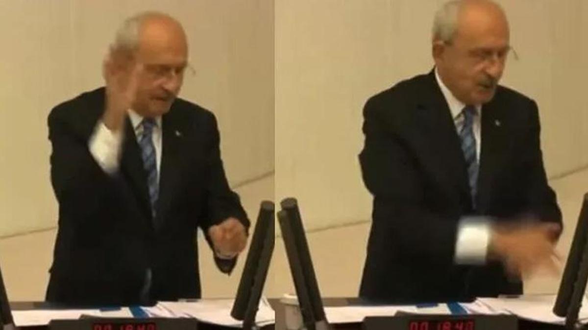 TBMM'de Kılıçdaroğlu'nun tansiyonu yükselten hareketi! AK Partililerden tepki!