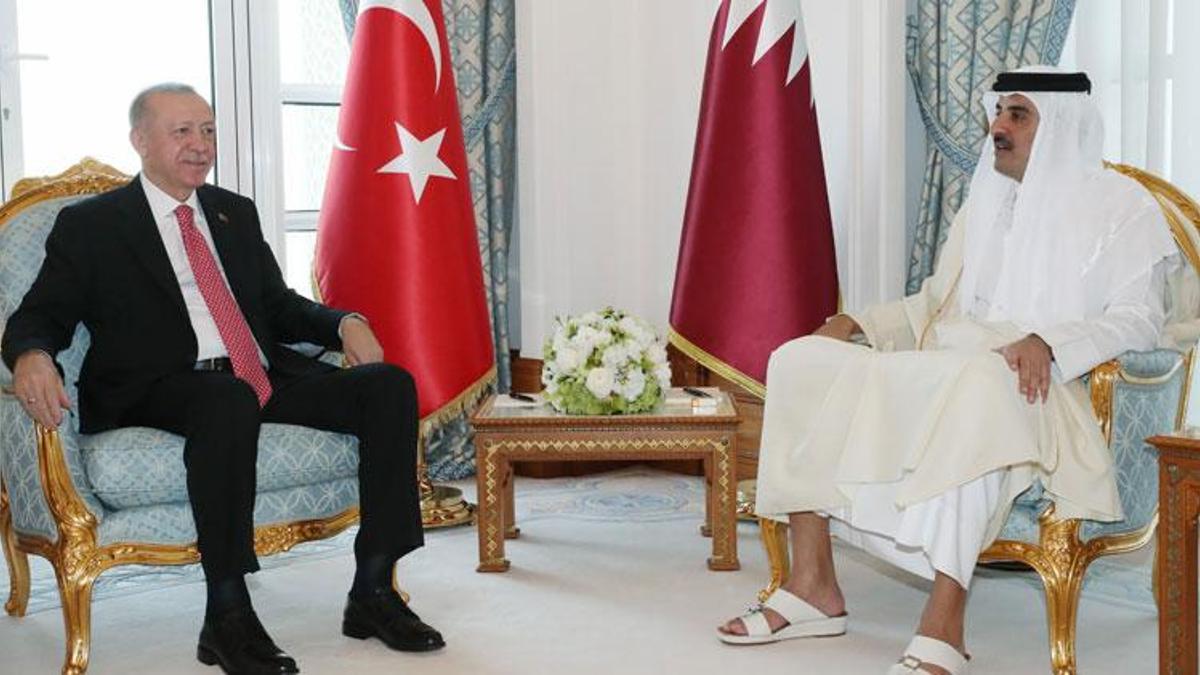 Türkiye ile Katar arasında tarihi anlaşma! Cumhurbaşkanı Erdoğan Katar Emiri El Sani ile görüştü...
