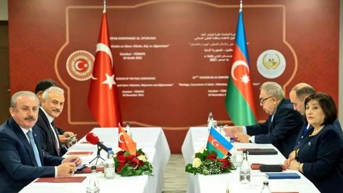 TBMM Başkanı Şentop Azerbaycan ve Pakistan meclis başkanlarıyla görüştü