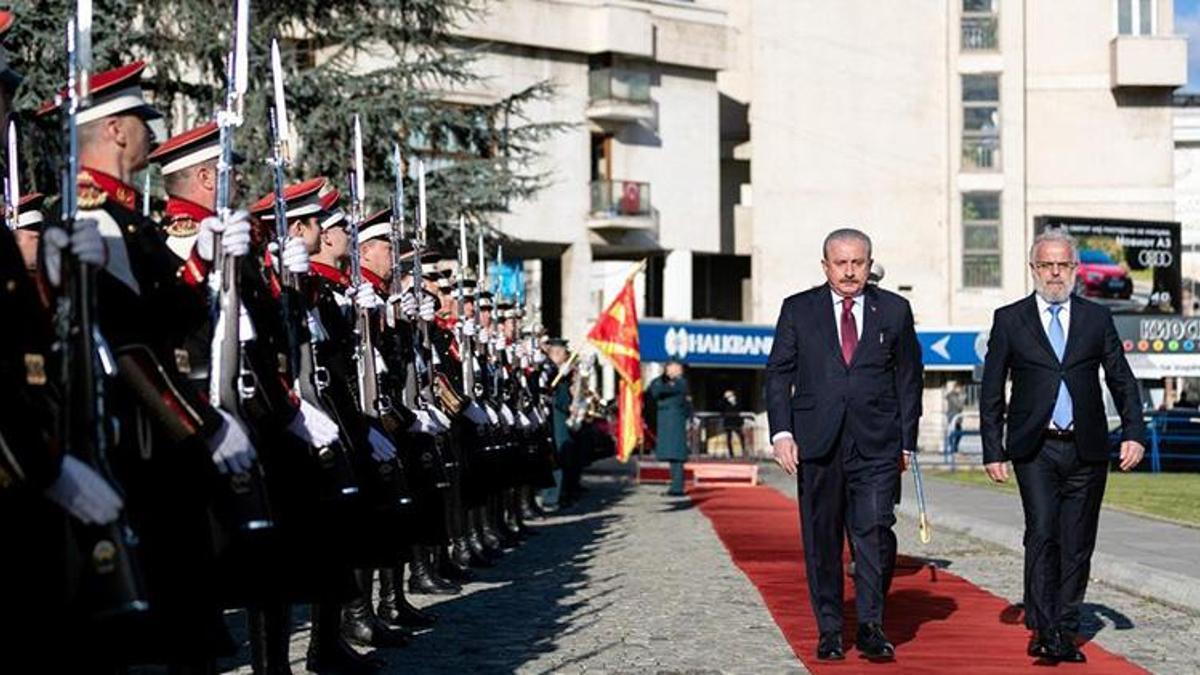 TBMM Başkanı Şentop, Kuzey Makedonyalı mevkidaşı Caferi ile görüştü